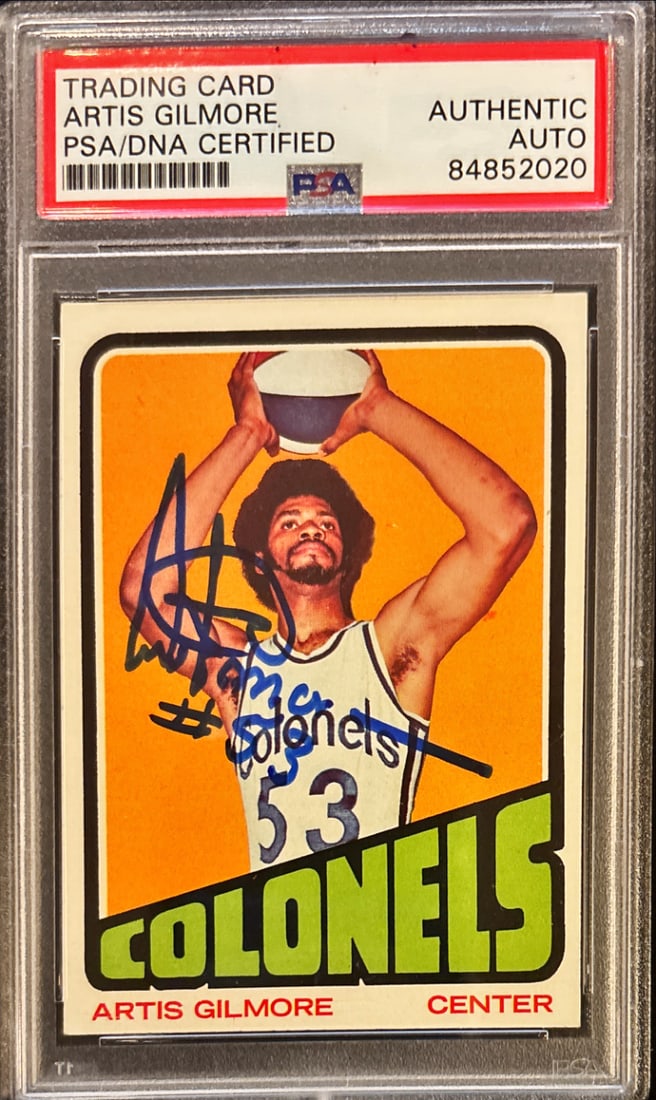 1973 Topps Artis Gilmore #180 – PSA/DNA Auto (Authentic) (1 of 2)