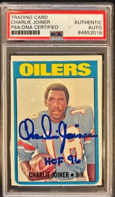 1972 Topps Charlie Joiner #244 – PSA/DNA Auto (Authentic)