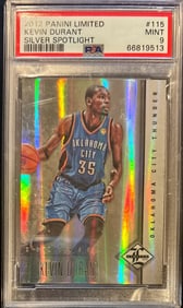 2012 Panini Limited Silver Spotlight Kevin Durant #115 – PSA 9