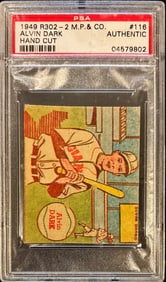 1949 R302-2 M.P. & Co. Alvin Dark – PSA Authentic (Hand Cut)