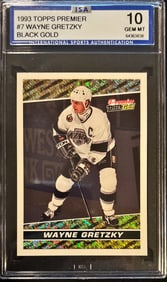 1993 Topps Premier Wayne Gretzky Black Gold #7 – ISA 10