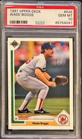 1991 Upper Deck Wade Boggs #546 – PSA 10