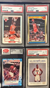 Lot of 4 Michael Jordan Graded Cards – Fleer / All-Star / Olympic