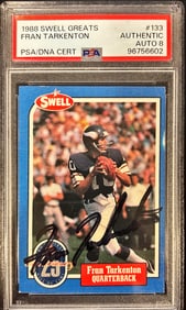 1988 Swell Greats Fran Tarkenton #133 – PSA/DNA AUTO 8