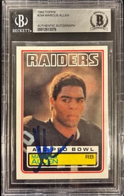 1983 Topps Marcus Allen #294 – BGS Authentic Autograph