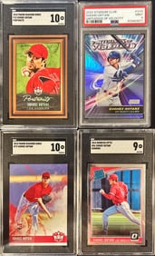 Lot of 4 Shohei Ohtani Graded Cards – SGC 10/10 & PSA 9/9
