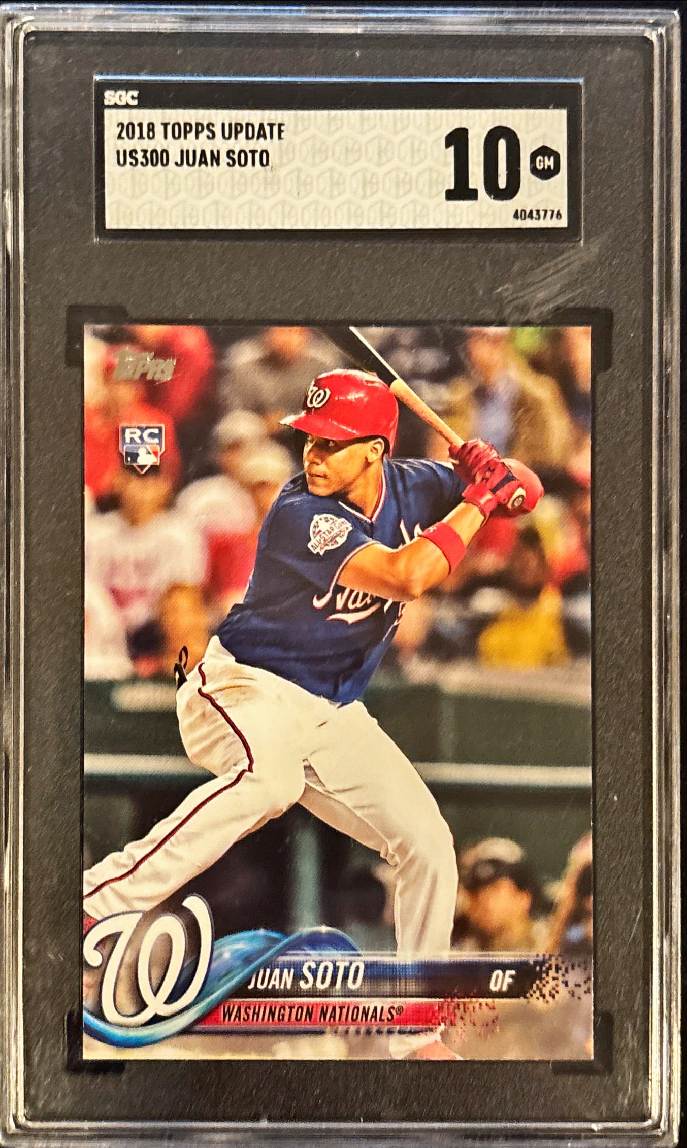 2018 Topps Update Juan Soto #US300 Rookie – SGC 10 GEM MINT (1 of 2)