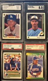 Lot of 4 – Pedro Martinez / Randy Johnson / Larry Walker / Sammy Sosa