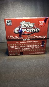 2021 Topps Chrome Platinum Anniversary Editiion Mega Box (Baseball) – Factory Sealed