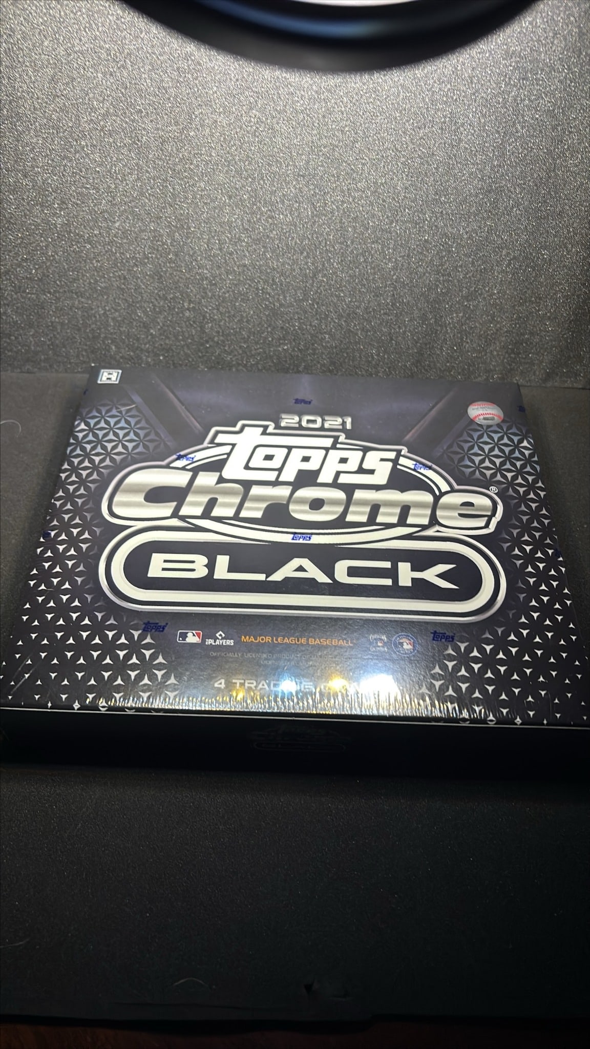 2021 Topps Chrome Black 4 Cards (Baseball) – Factory Sealed: Factory sealed, unopened 2021 Topps Chrome Black 4 Cards (Baseball). Sold as one (1) box/set.