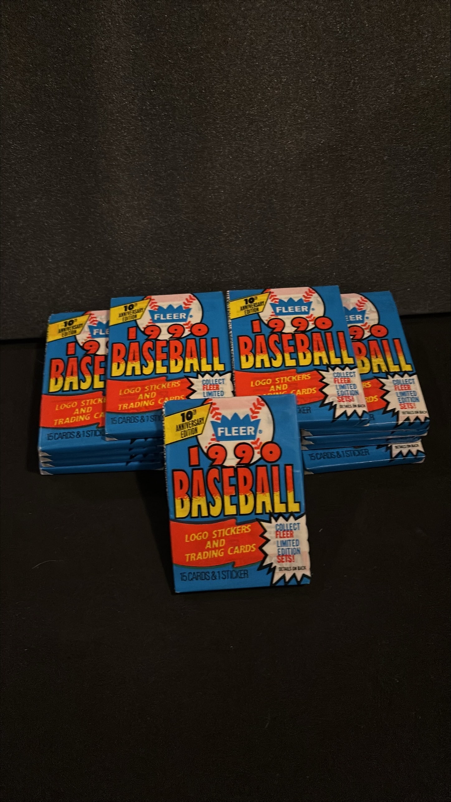 1990 Fleer 10th Anniversary(15 Packs) (1 of 2)
