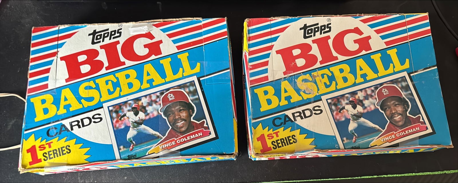 1988 Topps Big Baseball Cards Box (1st Series) — 36 Unopened Packs (Factory Sealed/Unopened) (1 of 2)