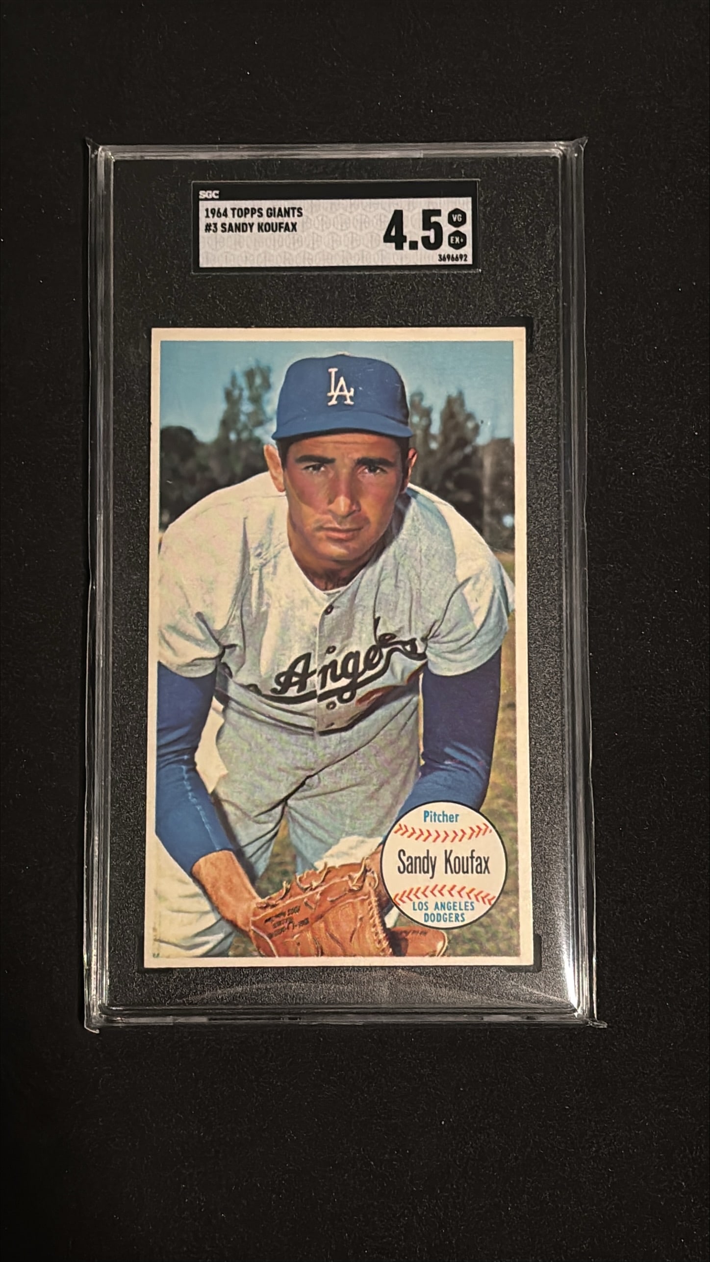 1964 Topps Giants #3 Sandy Koufax SGC 4.5 VG-EX (1 of 2)