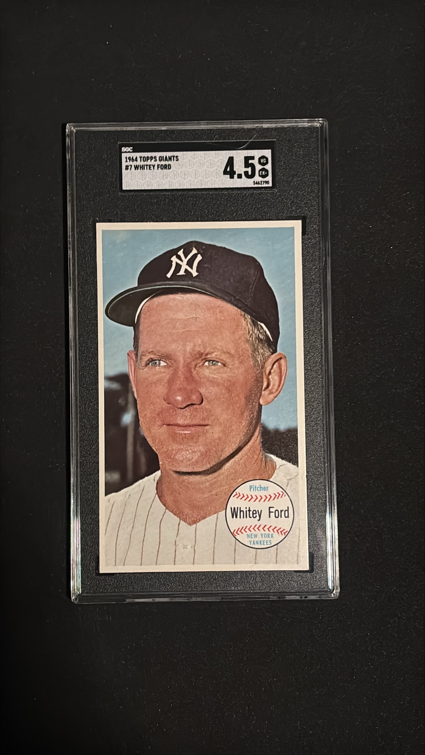 1964 Topps Giants #7 Whitey Ford SGC 4.5 VG-EX (1 of 2)