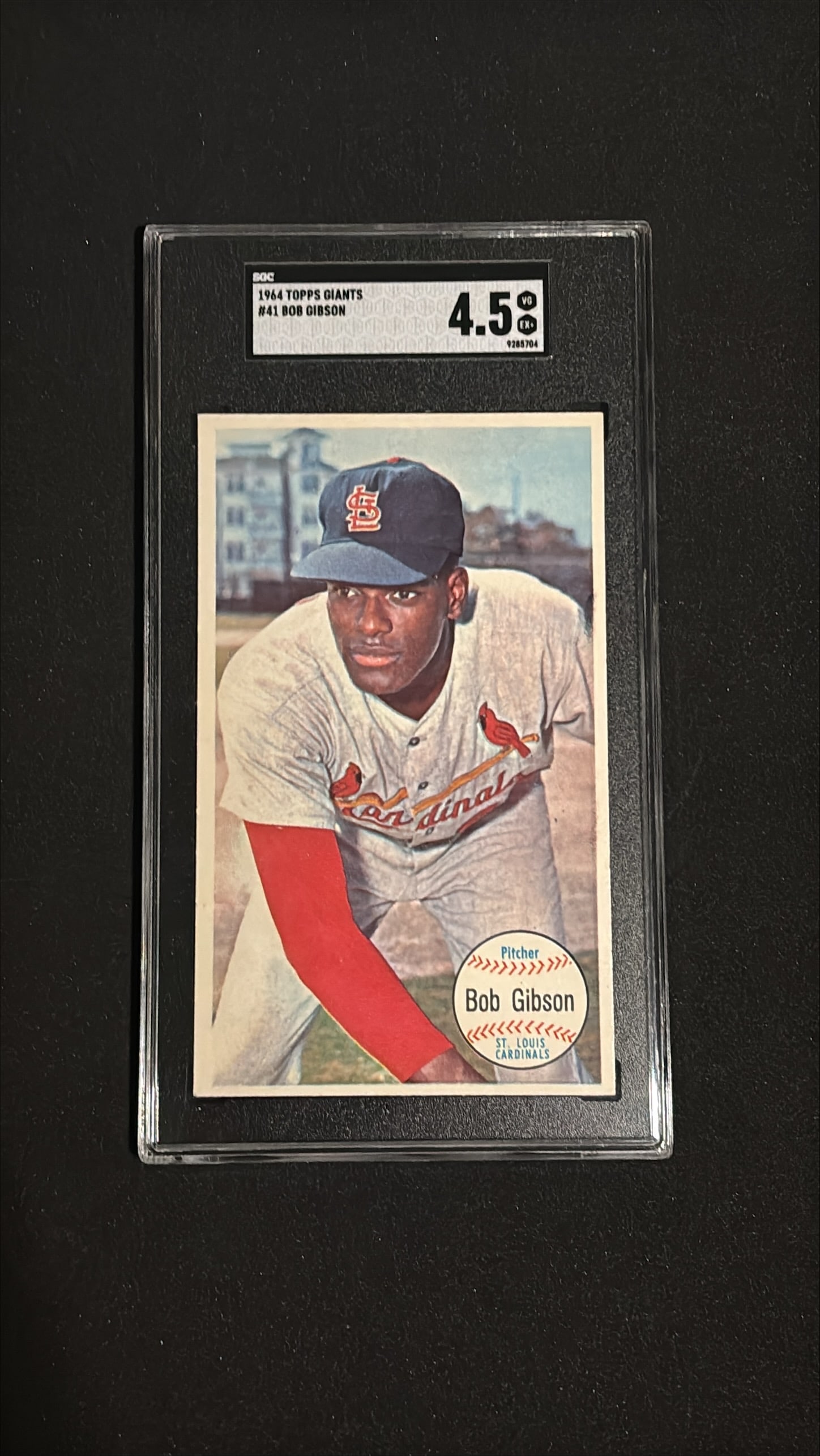 1964 Topps Giants #41 Bob Gibson SGC 4.5 VG-EX (1 of 2)