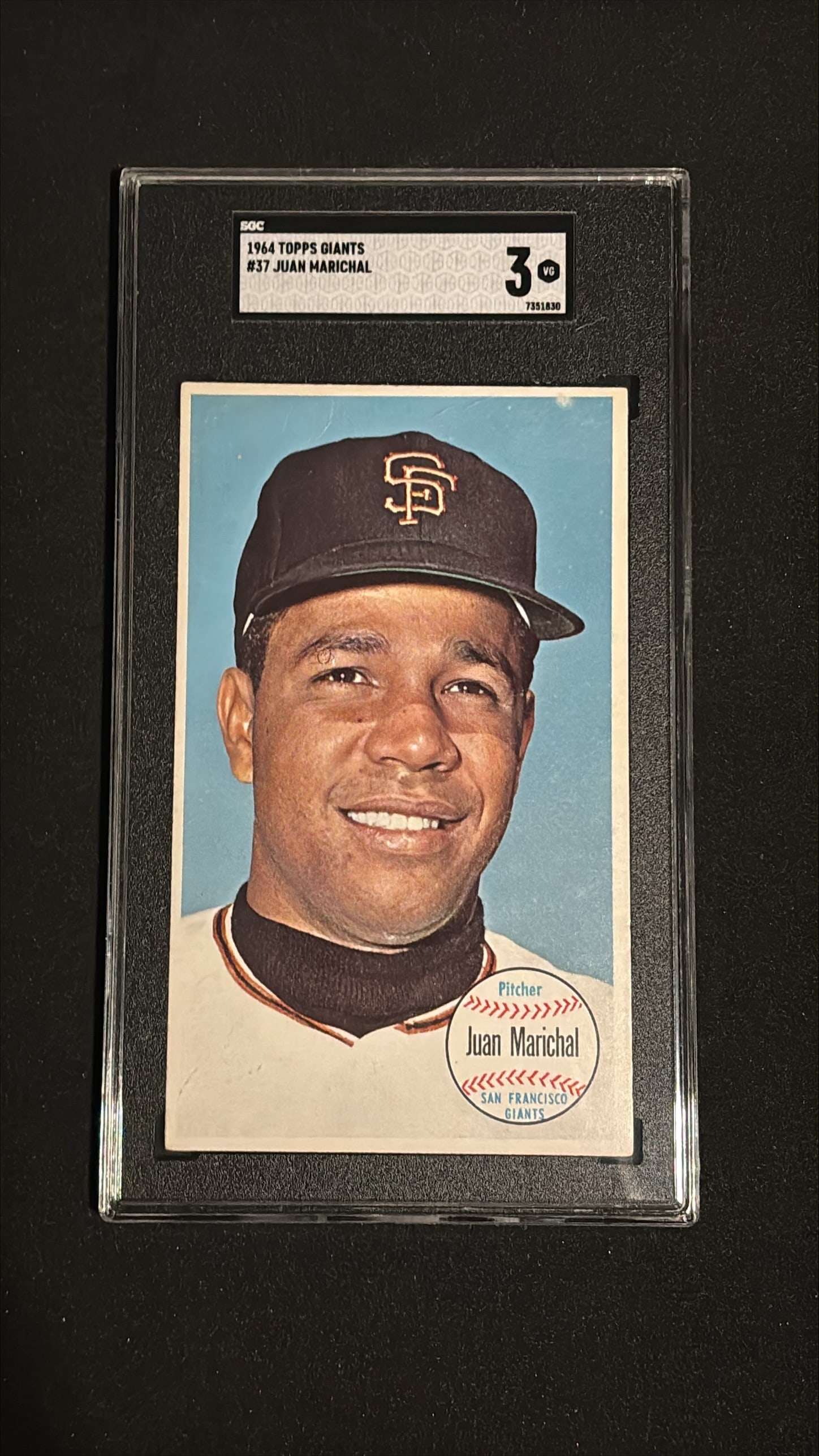 1964 Topps Giants #37 Juan Marichal SGC 3.0 GOOD (1 of 2)