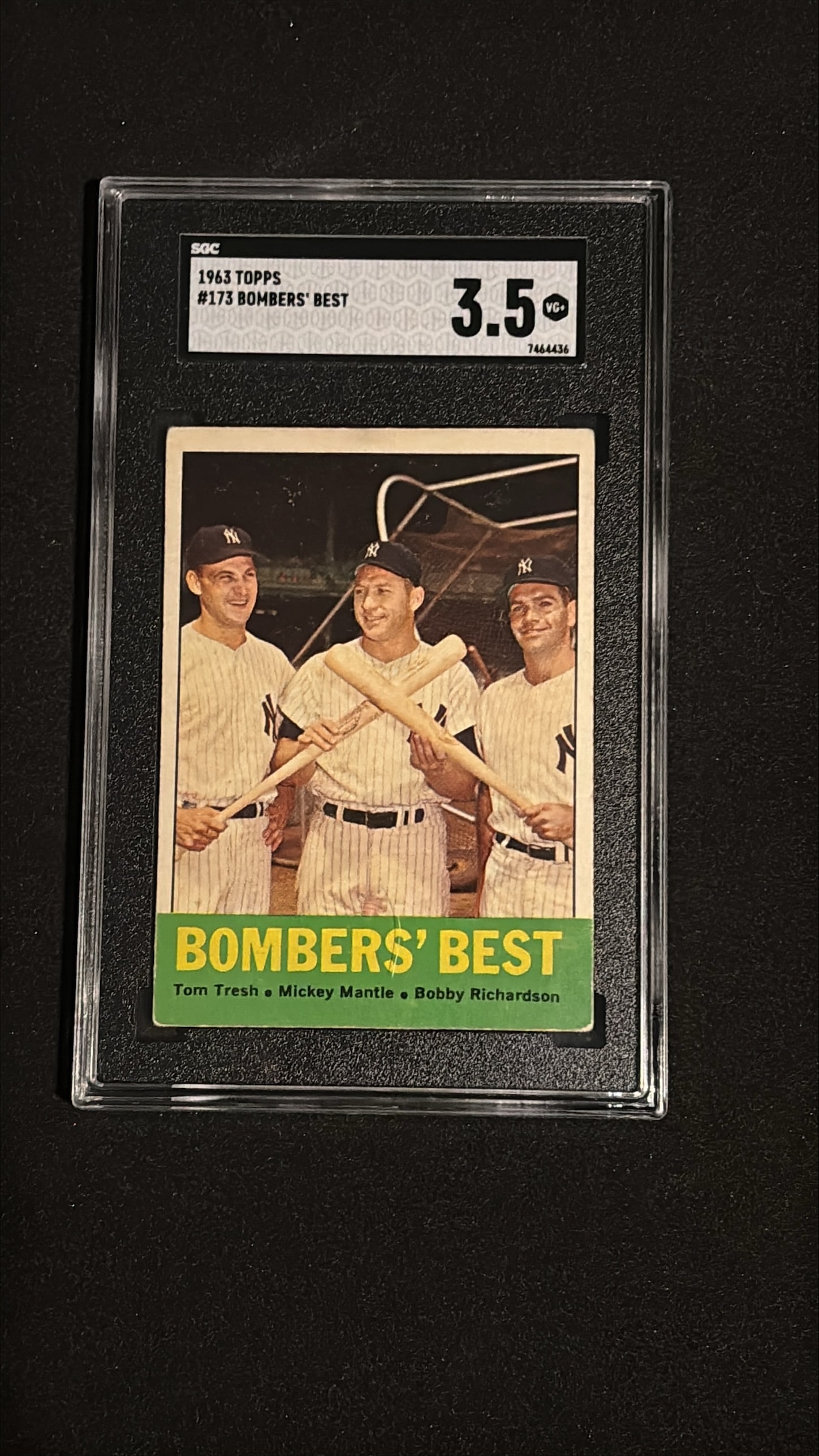 1963 Topps #173 Bombers' Best SGC 3.5 VG+ (1 of 2)