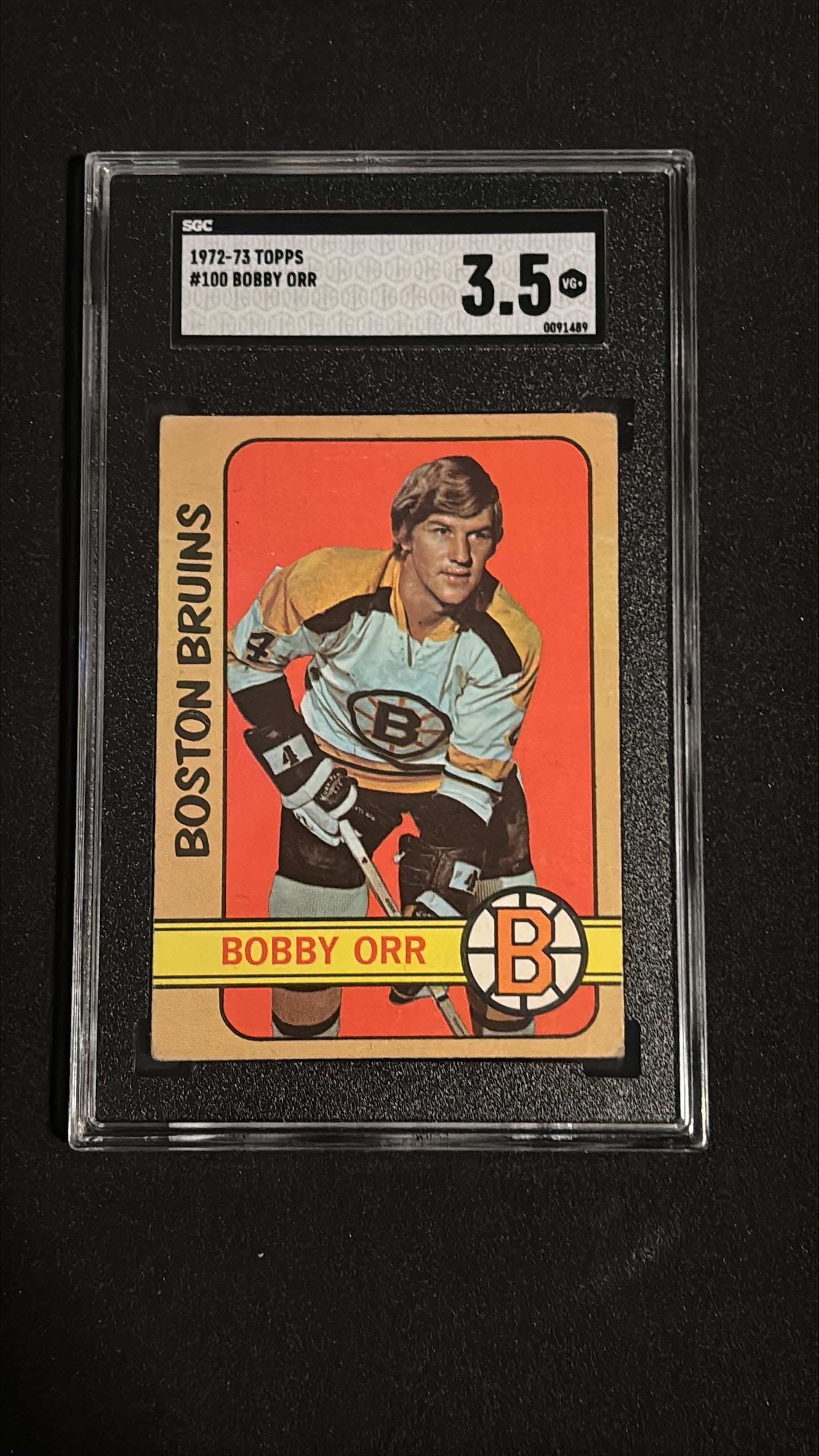 1972-73 Topps #100 Bobby Orr SGC 3.5 VG+ (1 of 2)