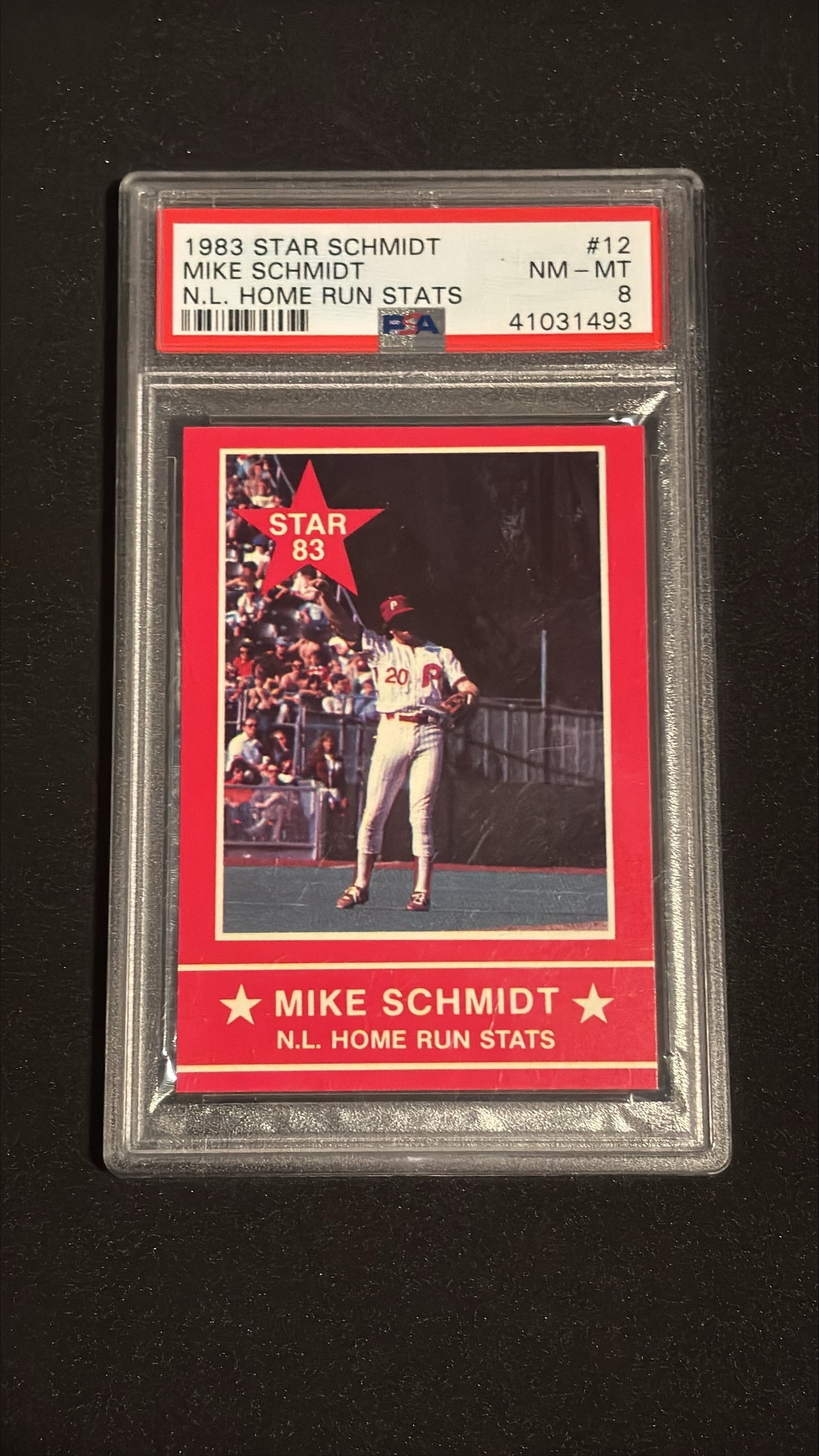 1983 Star #12 Mike Schmidt PSA 8 NM-MT (1 of 2)