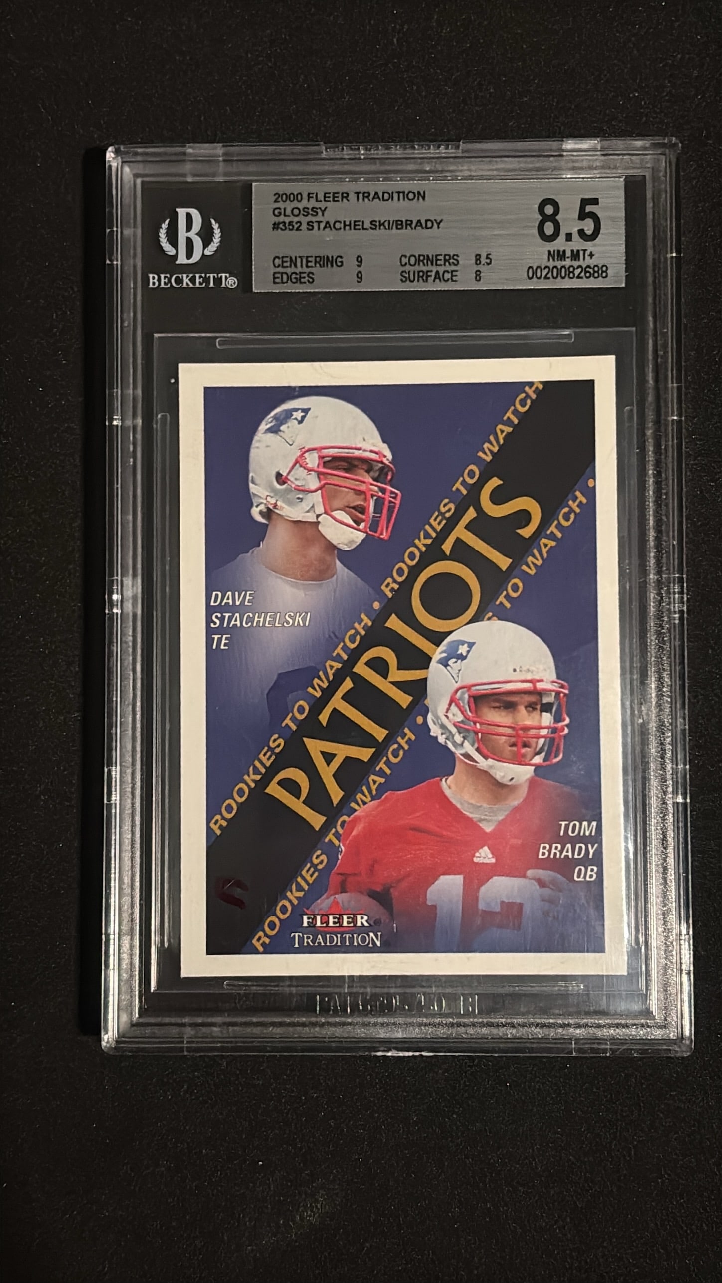 2000 Fleer Tradition Glossy #382 Brady/Stachelski Beckett 8.5 (1 of 2)