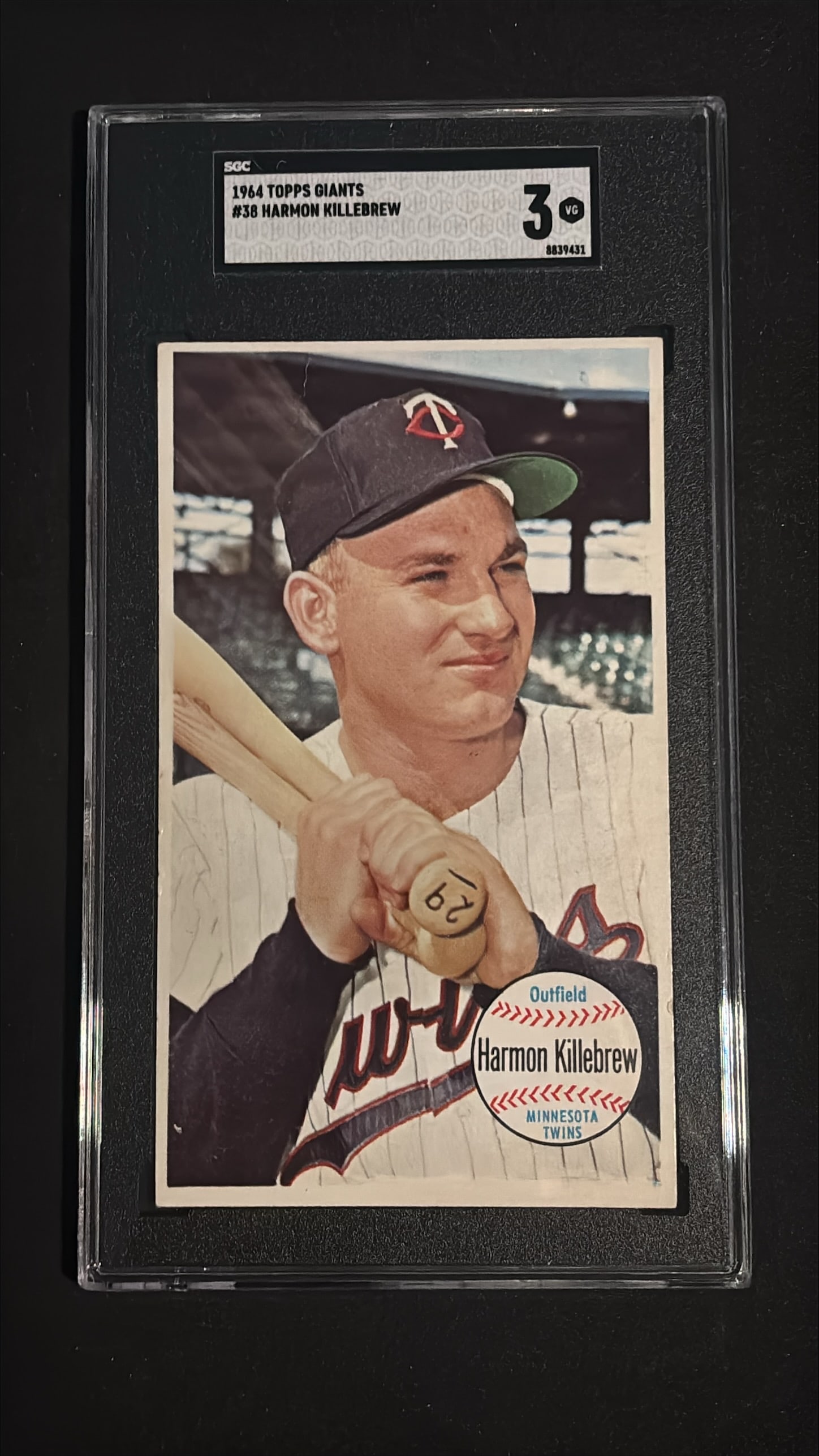 1964 Topps Giants #38 Harmon Killebrew SGC 3 VG - Minnesota Twins (1 of 2)