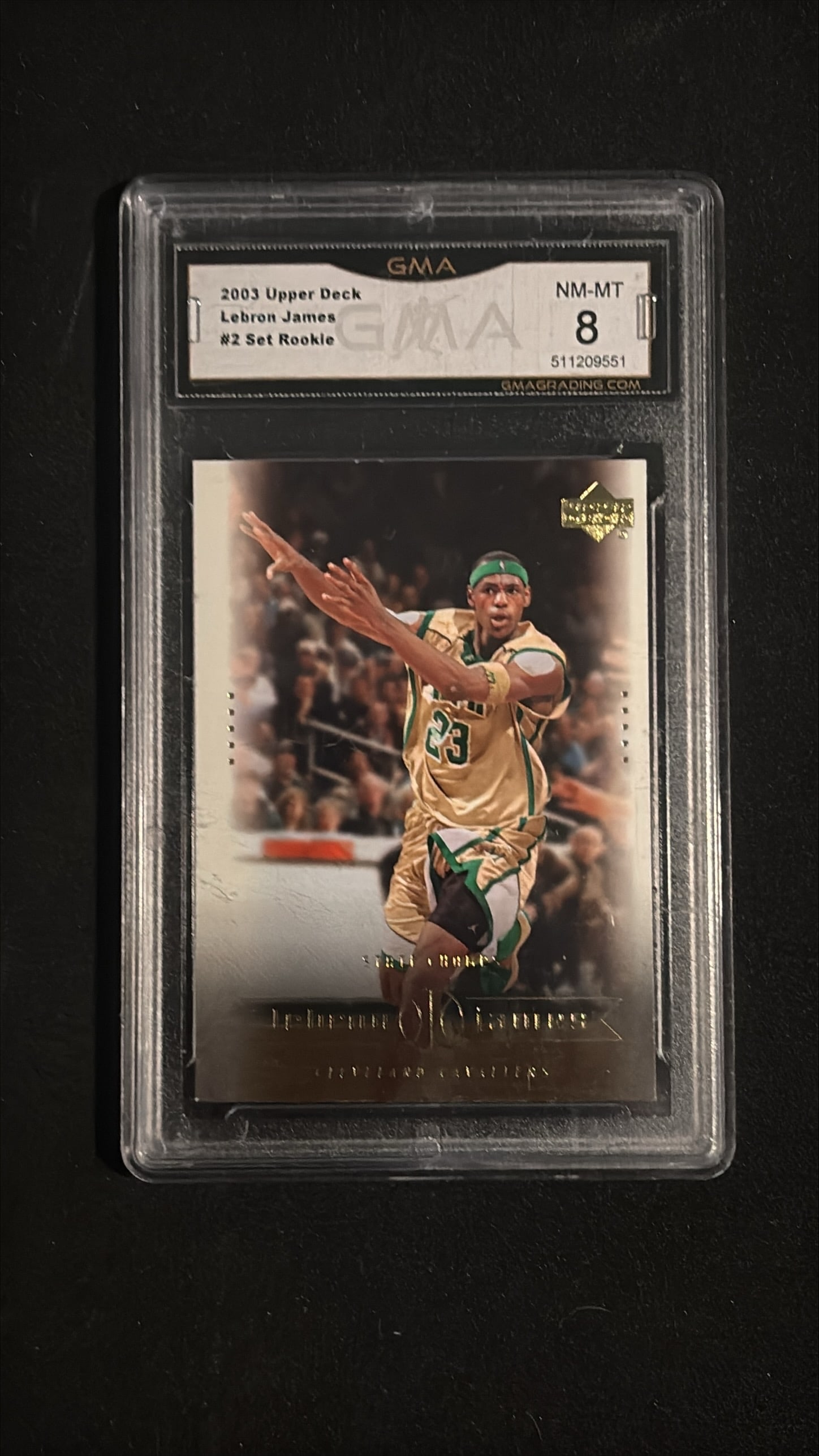 2003 Upper Deck #82 LeBron James Rookie RC GMA 8 NM-MT - Cavaliers (1 of 2)