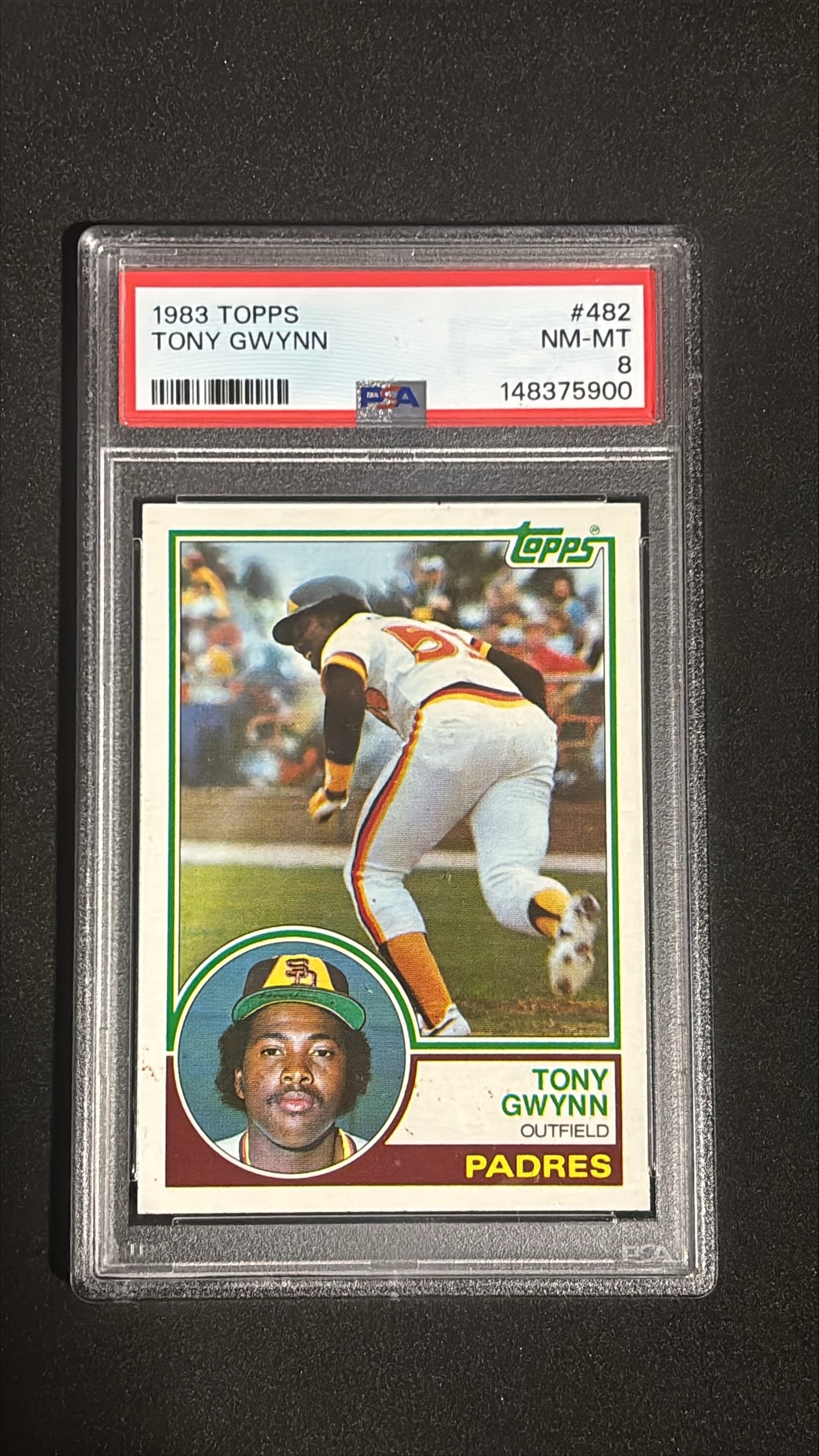 1983 Topps #482 Tony Gwynn PSA 8 NM-MT (1 of 2)