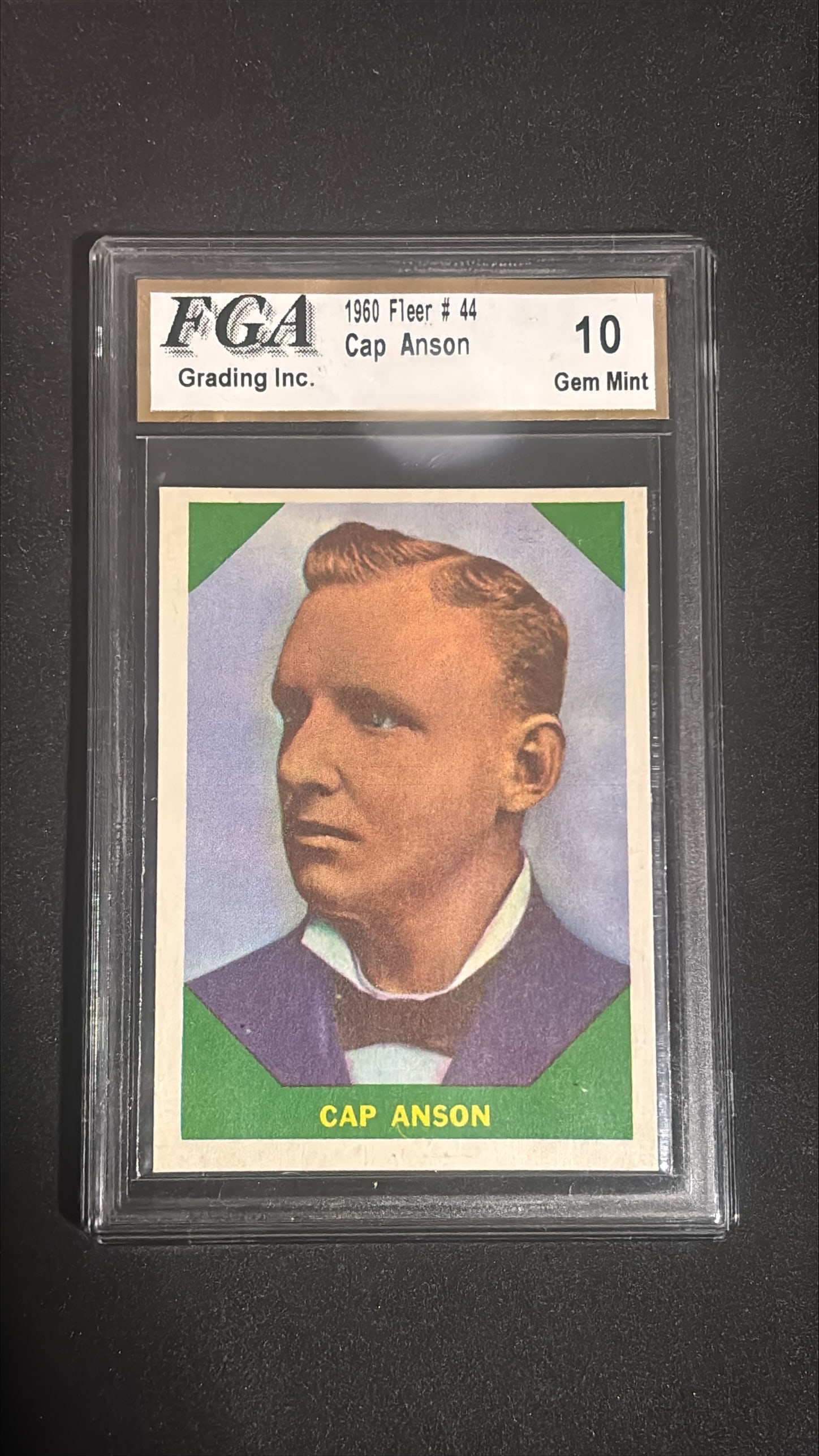 1960 Fleer #44 Cap Anson Baseball Greats FGA 10 Gem Mint (1 of 2)