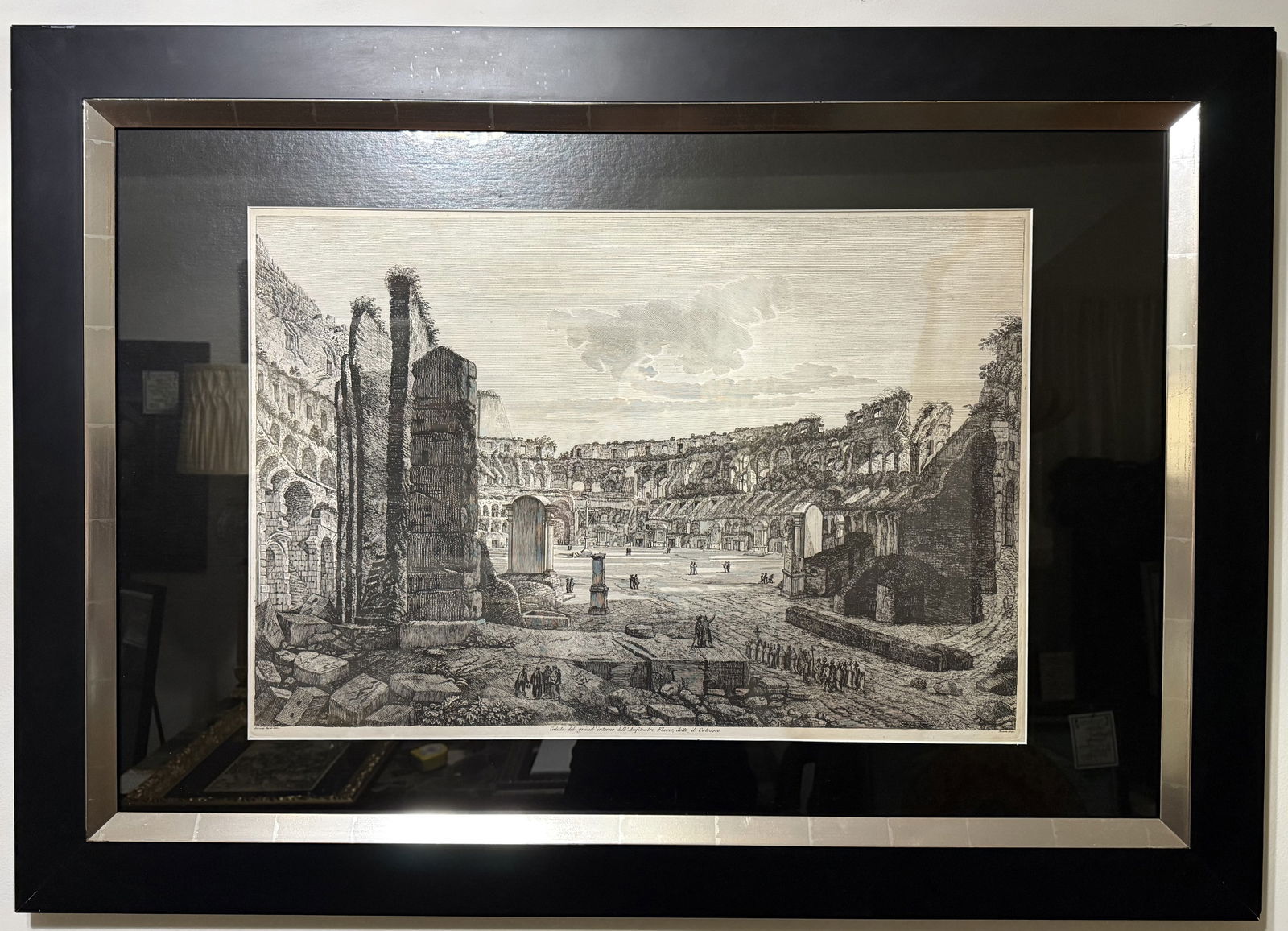 Luigi Rossini Copperplate Engraving - "Interior View of the Colosseum" (1 of 5)