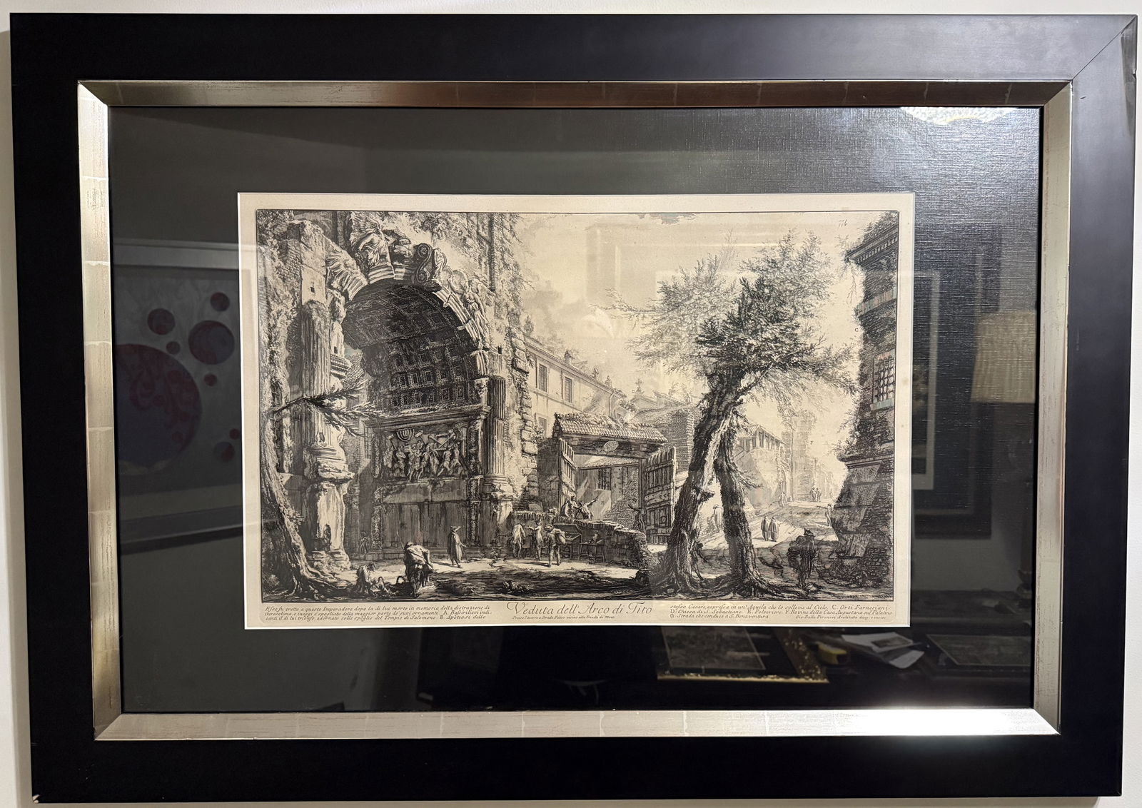 Giovanni Battista Piranesi Copperplate Engraving - "Arch of Titus, Rome" (1 of 8)