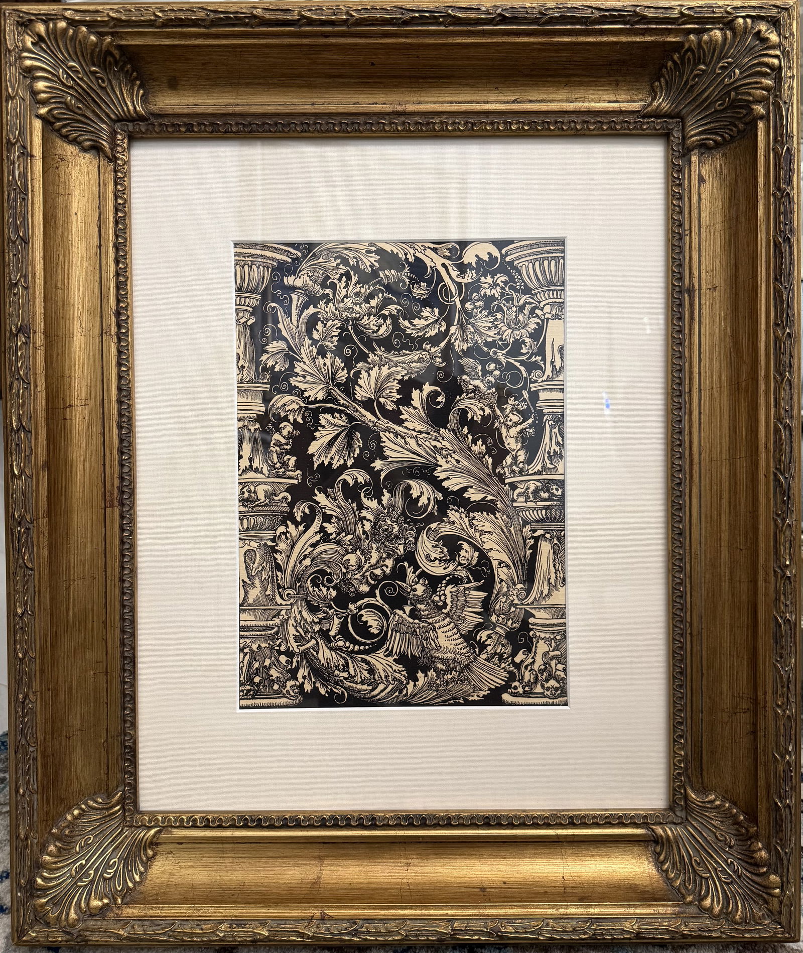 Extremely Rare After Albrecht Durer, Durer Society Ornamental Piece Laid Paper (1 of 8)