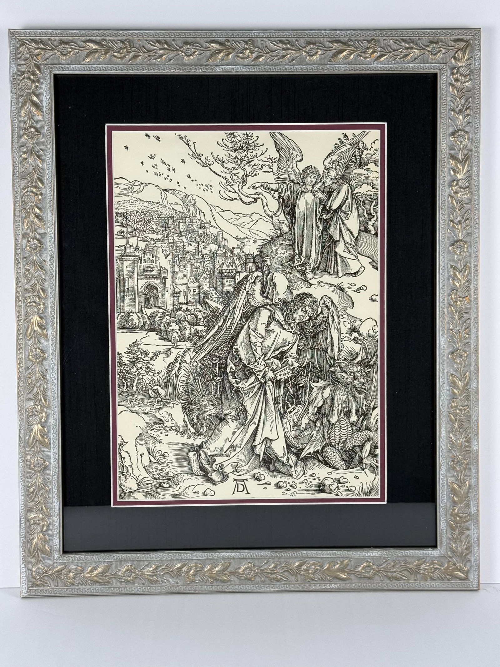 Albrecht Dürer “The Angel with the Key to the Abyss” Framed (1 of 3)