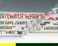Vintage Hand-Painted New Orleans Jeweler's Sign with Charming Illustrations