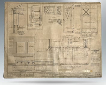 1929 - DETAILS OF OPERATING ROOM WINDOWS AND BALCONY