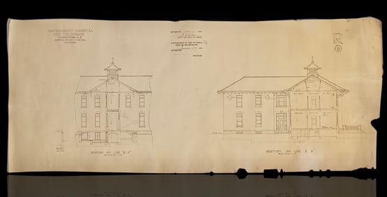 1901 - SECTION ON LINE “C D?? + SECTION ON LINE “A B