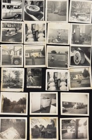 Vintage 1950s Texas Family Photo Archive - Houston Flood, Hollybrook School, Classic Cars