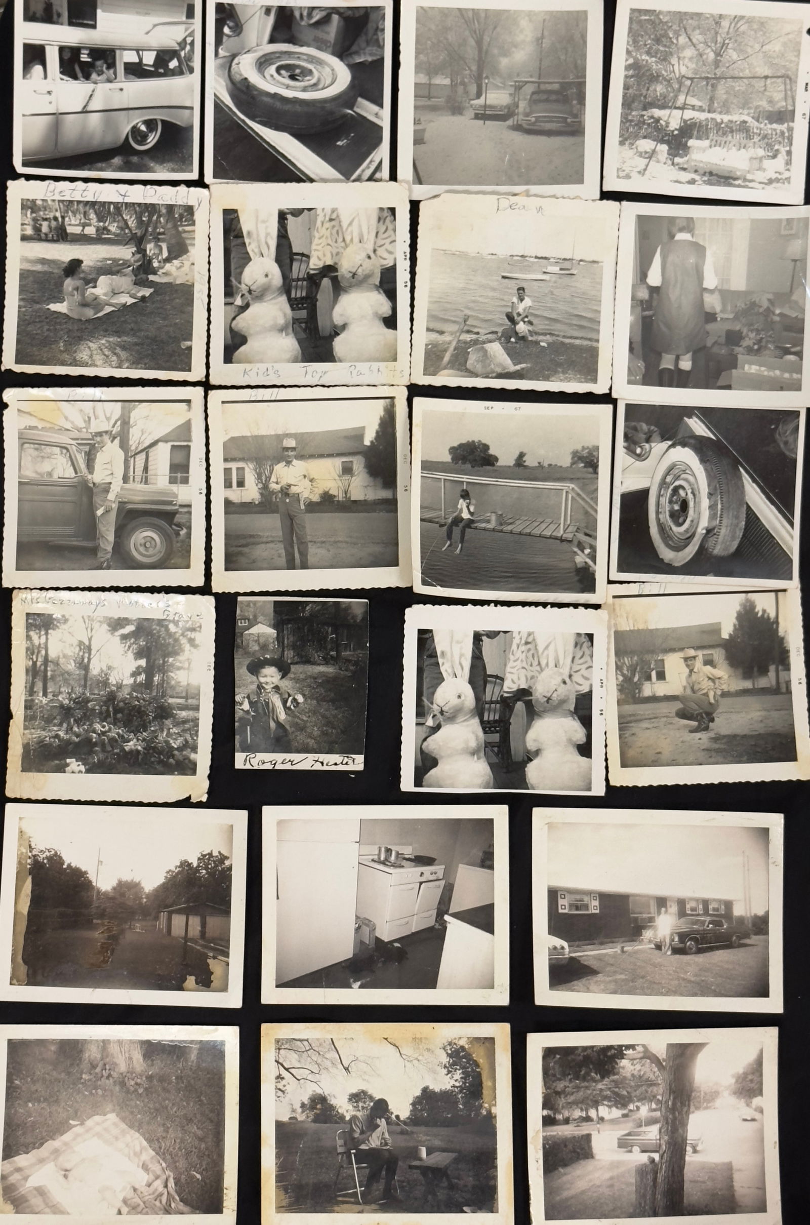 Vintage 1950s Texas Family Photo Archive -  Houston Flood, Hollybrook School, Classic Cars (1 of 4)