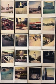 123 Photo Polaroid Lot - Texas Road Trip, Classic Cars, Chopper, Military, Alamo