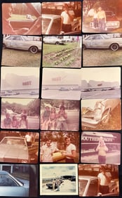 Lot of 46 Photographs, Family Cars in Color