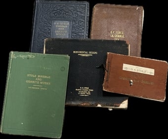 Museum-Quality Tombstone Catalog Archive - O.E. Stolz Granite Works, Texas - Memento Mori