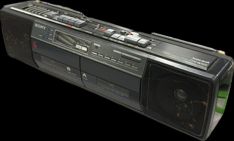 Vintage Sony Boom Box, Tape Player, Radio