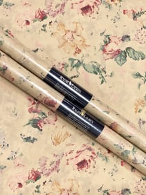 Vintage Ralph Lauren "Clairborne" Floral Wallpaper x3 New Old Stock Rolls - RLWP8157