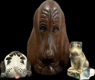 Lot of 4, Vintage Puppy Figurines