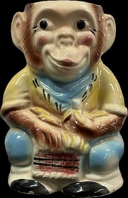 Vintage Monkey Cookie Jar