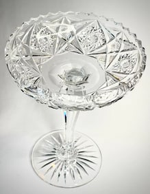 Antique American Brilliant Cut Glass Compote