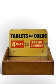 Vintage Bromo Quinine Tablets for Colds Display Box