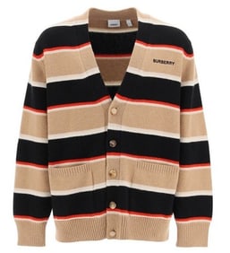 Burberry Striped Wool and Cashmere Cardigan NWT (M)
