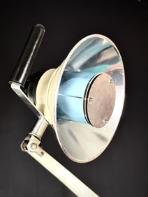 Vintage Burton Medical Examination Floor Lamp with Detachable Work Shelf