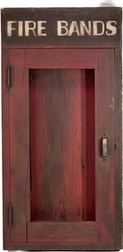 Vintage Wooden Fire Bands Cabinet