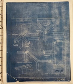 Vintage Union Switch & Signal Co. Blueprint